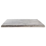 Werzalit Pre-drilled Square Table Top Concrete 600mm