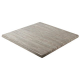 Werzalit Pre-drilled Square Table Top Limed Oak 600mm
