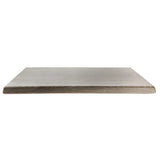 Werzalit Pre-drilled Square Table Top Limed Oak 600mm