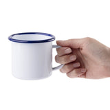 Olympia Enamel Mugs 350ml (6 Pack)