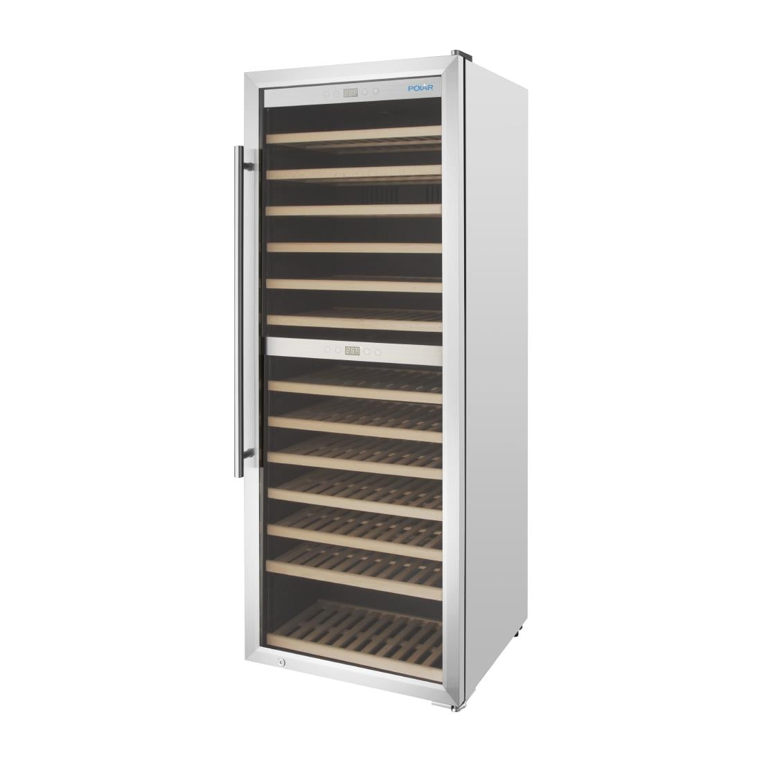 Polar G-Series Dual Zone Wine Fridge Stainless Steel 109 Bottle