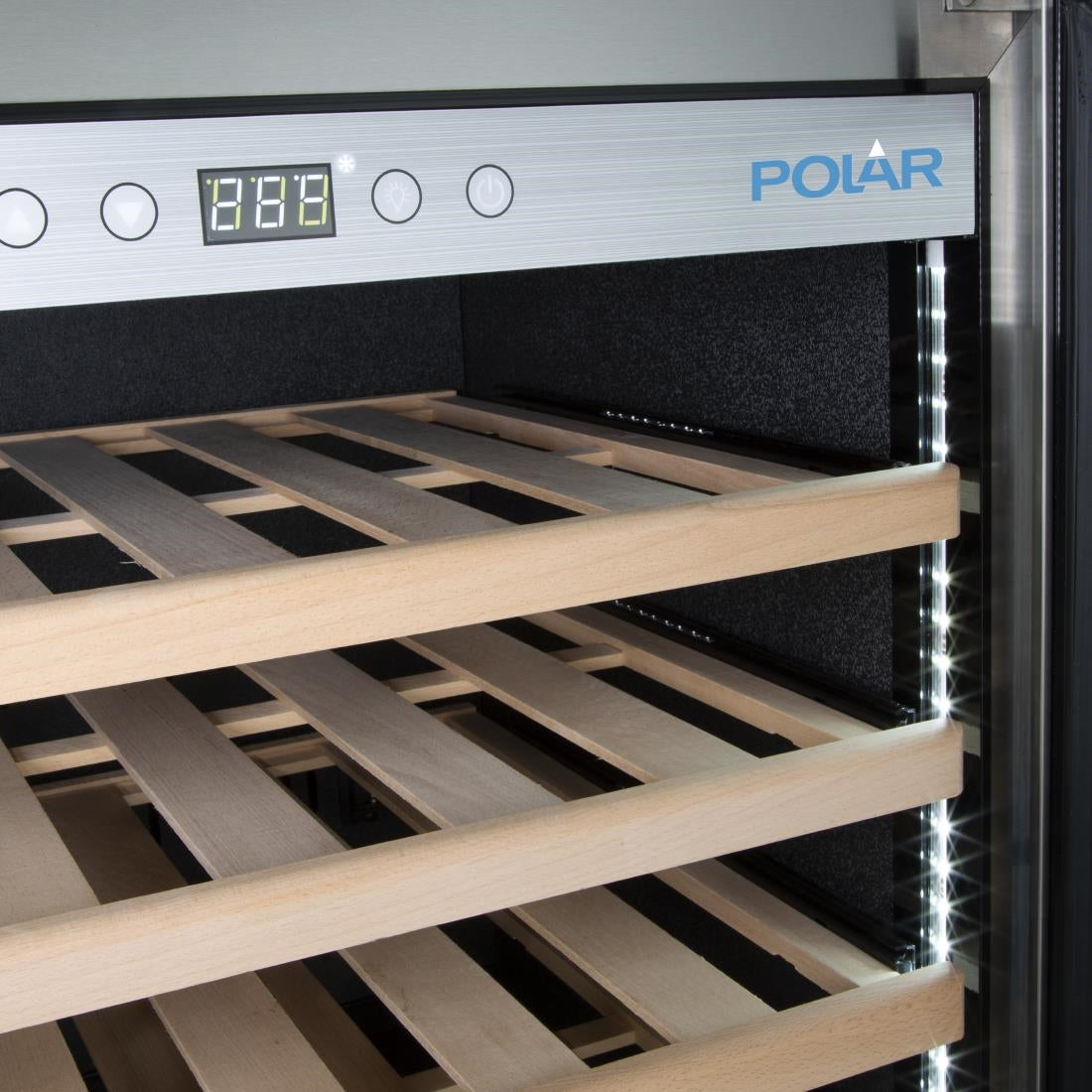 Polar G-Series Dual Zone Wine Fridge Stainless Steel 109 Bottle
