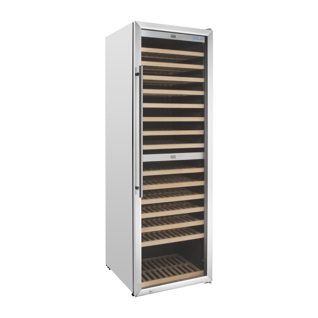 Polar G-Series Dual Zone Wine Fridge Stainless Steel - 172 Bottle