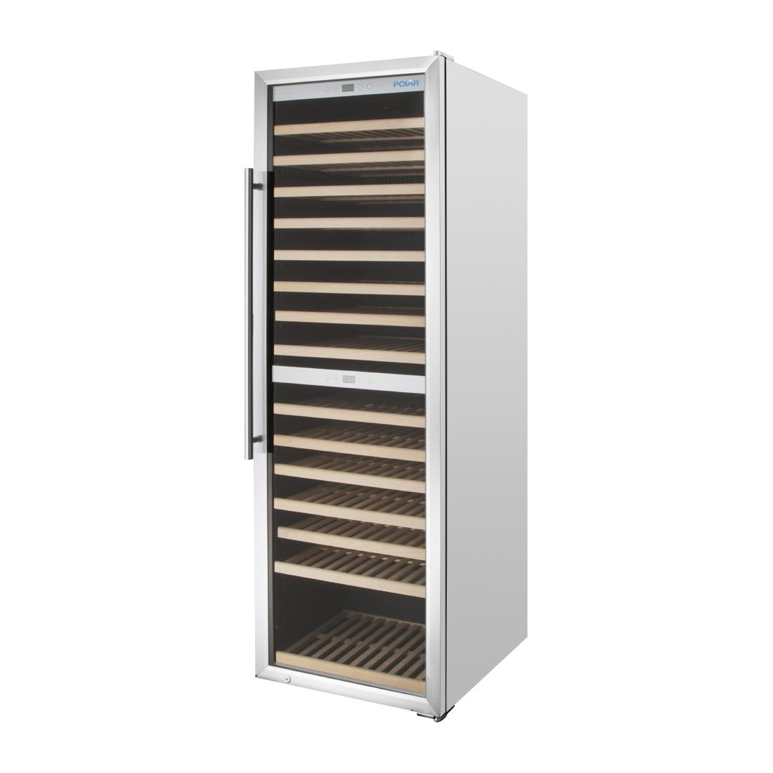 Polar G-Series Dual Zone Wine Fridge Stainless Steel - 172 Bottle