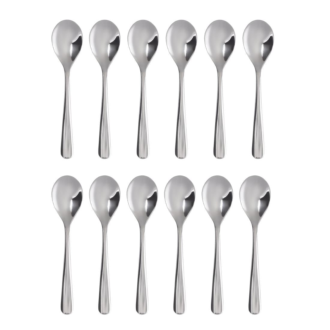 Olympia Roma 18/10 Stainless Steel Coffee Spoons (12 Pack)