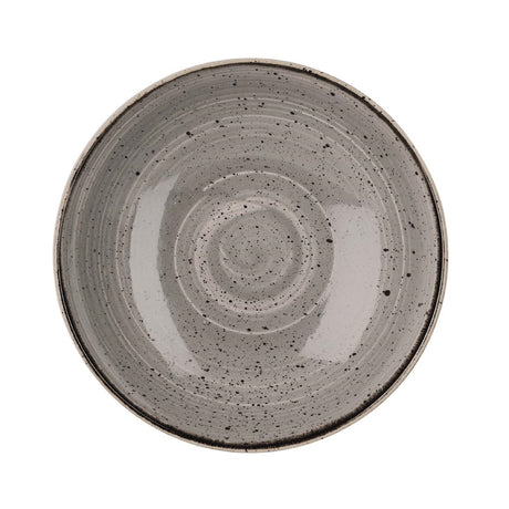 Churchill Stonecast Round Coupe Bowl Peppercorn Grey 248mm