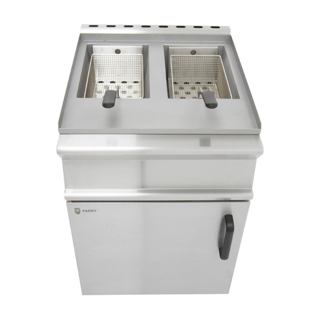 Parry Twin Tank Twin Basket Free Standing Propane Gas Fryer PDGF