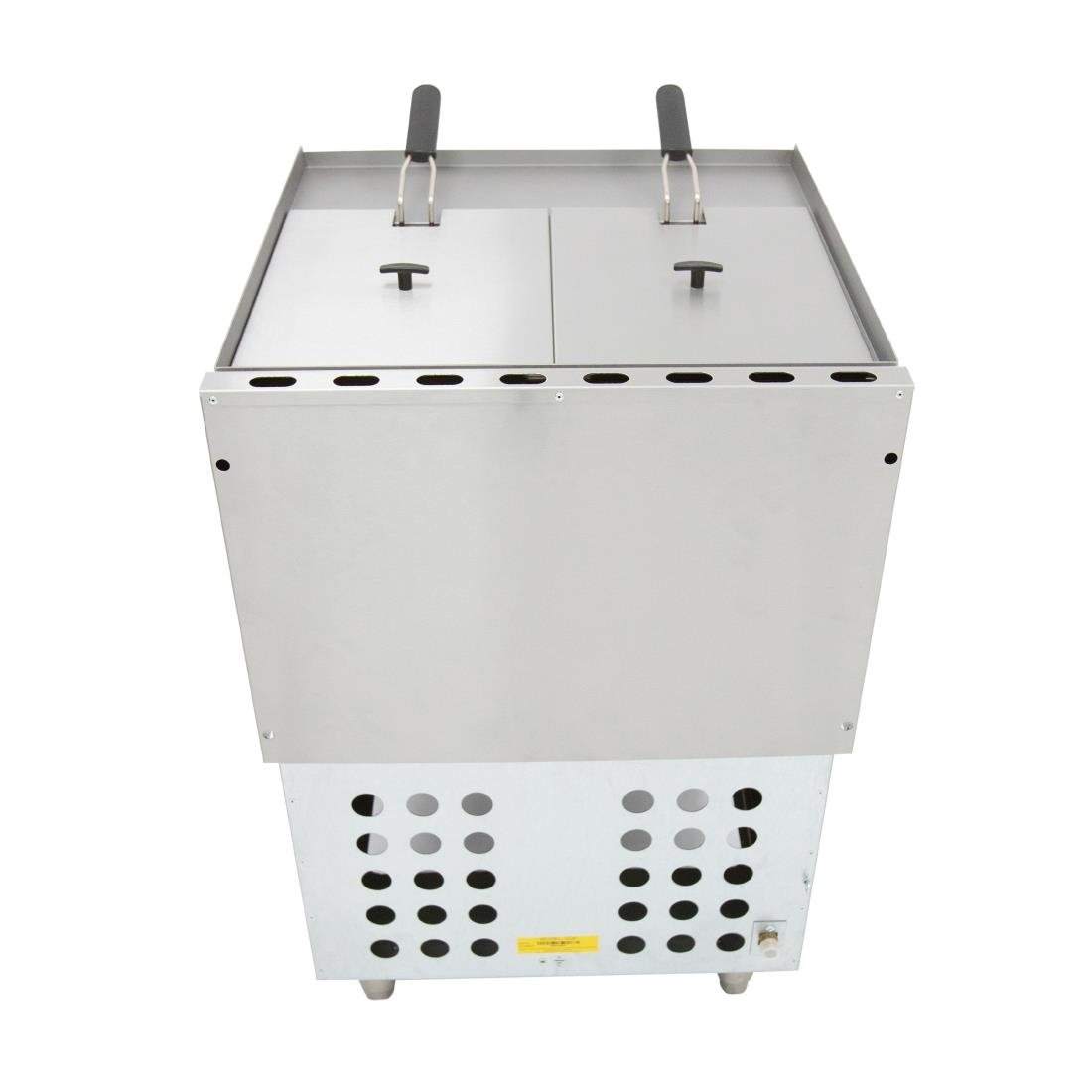 Parry Twin Tank Twin Basket Free Standing Propane Gas Fryer PDGF