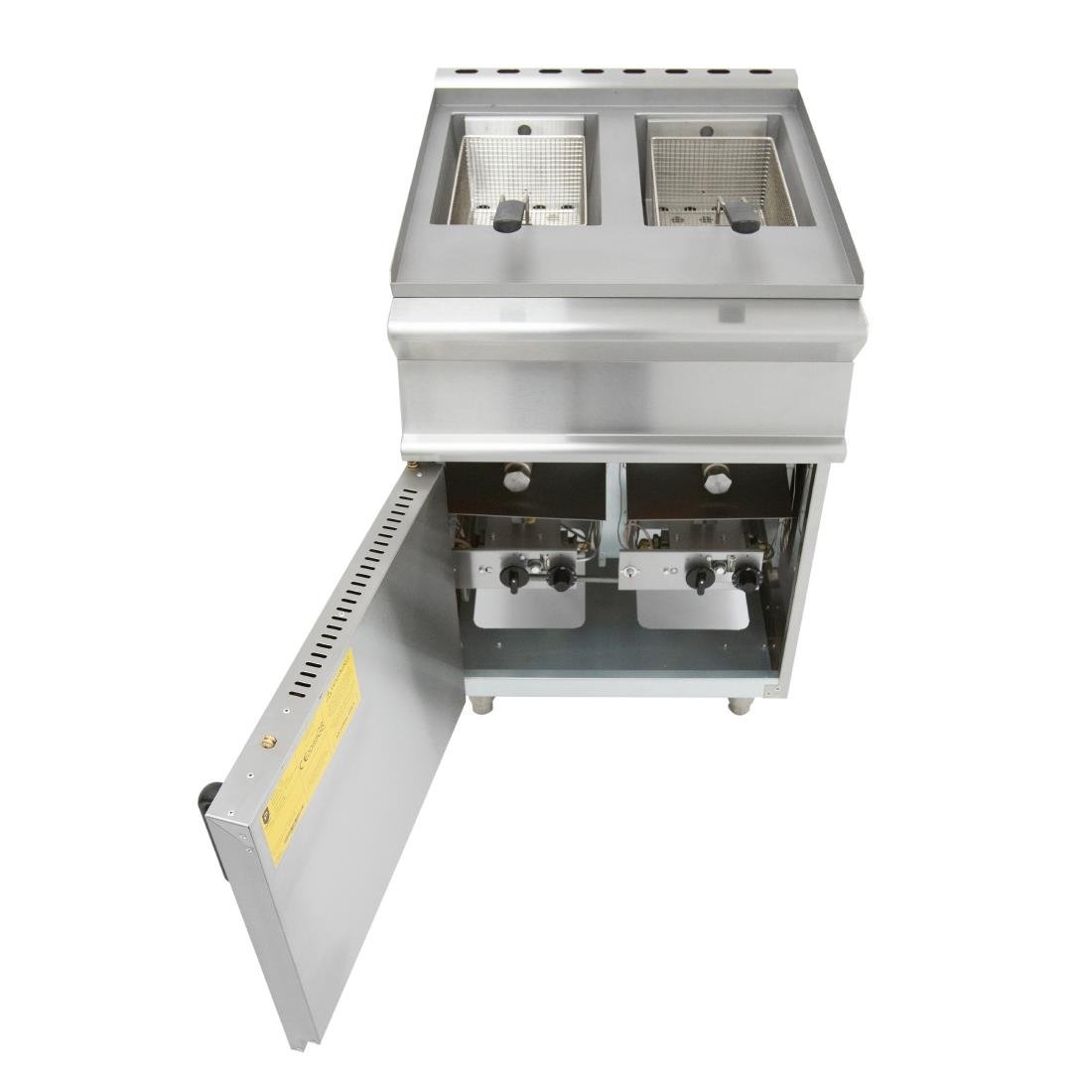 Parry Twin Tank Twin Basket Free Standing Propane Gas Fryer PDGF