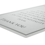 Vogue Brushed Steel Food Allergy Sign A4