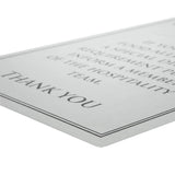 Vogue Brushed Steel Food Allergy Sign A4