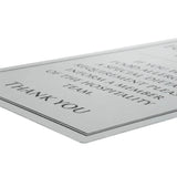 Vogue Brushed Steel Food Allergy Sign A5