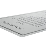 Vogue Brushed Steel Food Allergy Sign A5