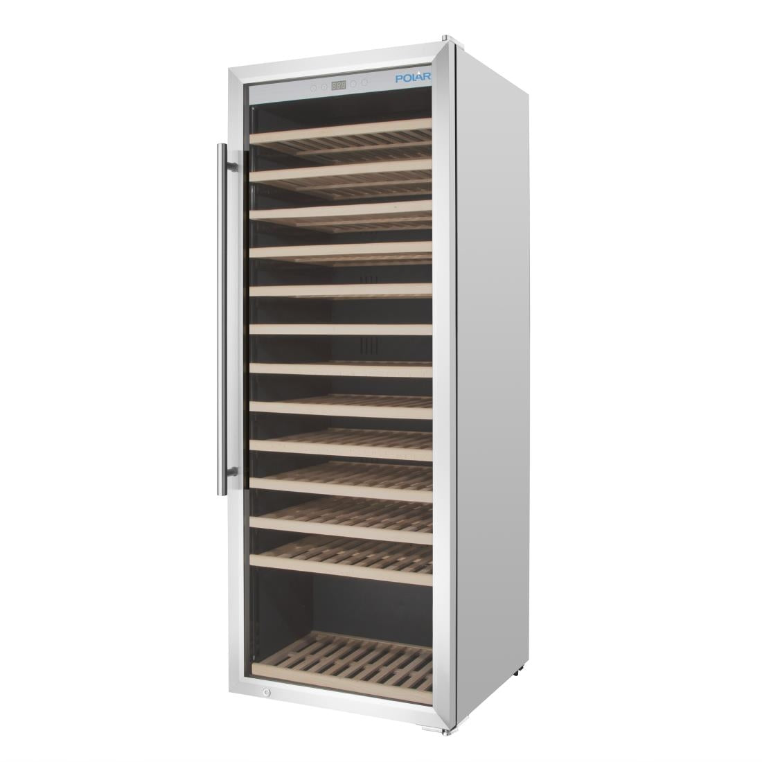 Polar G-Series Single Zone Wine Fridge Stainless Steel 126 bottles