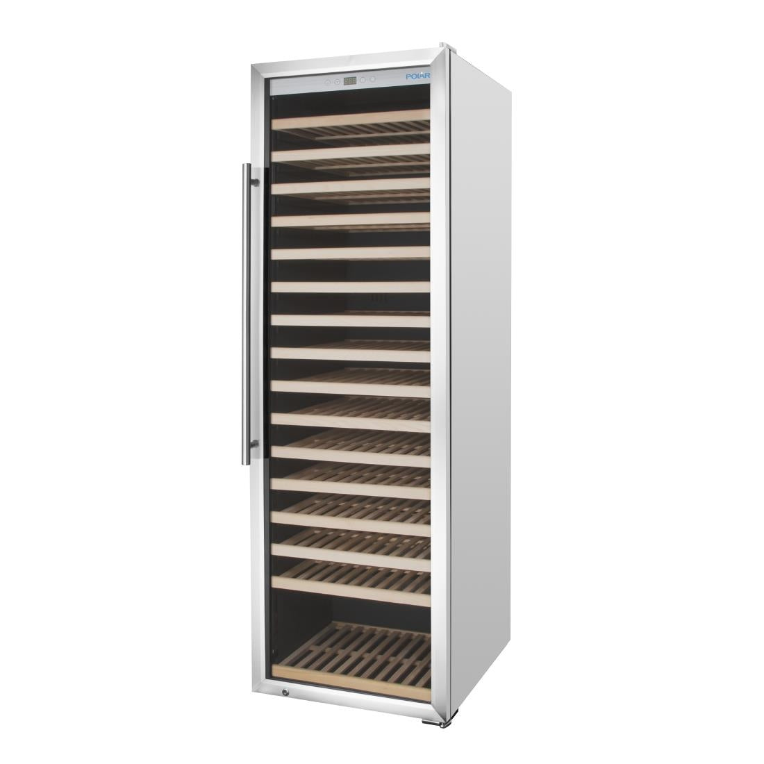 Polar G-Series Single Zone Wine Fridge Stainless Steel 187 bottles