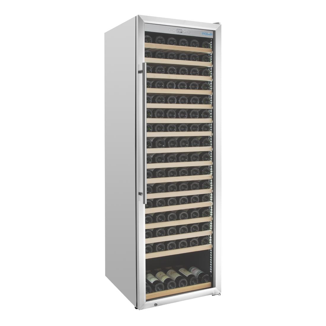 Polar G-Series Single Zone Wine Fridge Stainless Steel 187 bottles