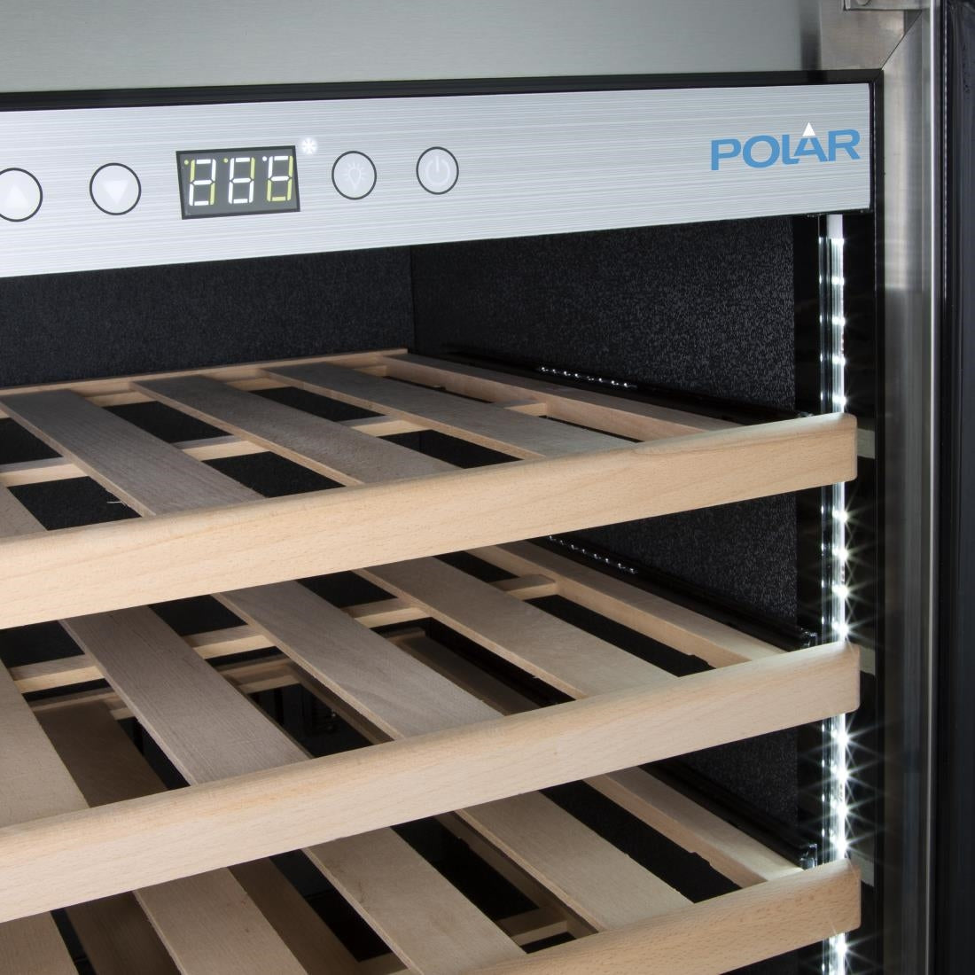 Polar G-Series Single Zone Wine Fridge Stainless Steel 187 bottles