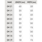 Vogue Stainless Steel Perforated 1/1 Gastronorm Tray 150mm