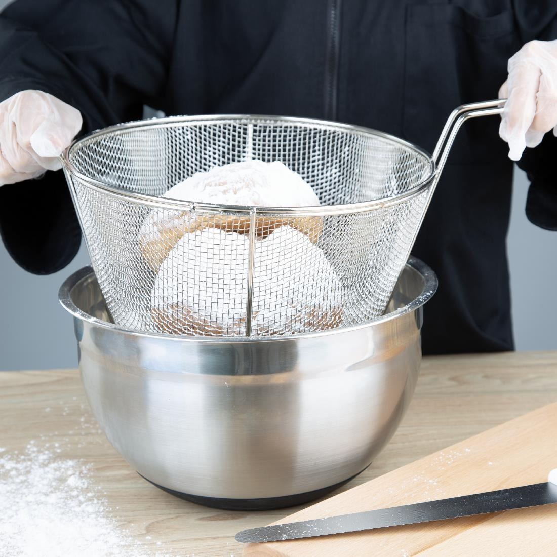 Vogue Stainless Steel Breading Basket 292mm