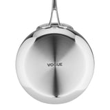 Vogue Tri-Shield Stainless Steel Frying Pan with Clad Coating 24cm