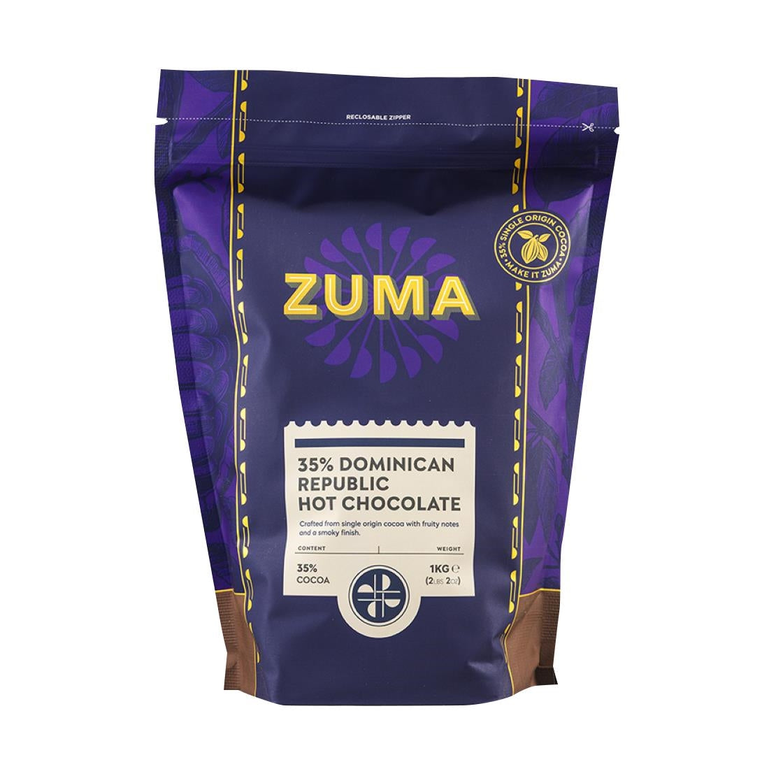 Zuma Dominican Republic Origin Hot Chocolate 1kg Bag