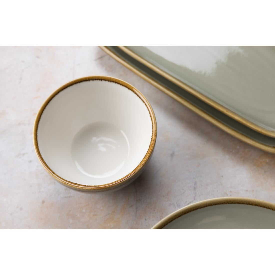 Olympia Kiln Round Bowl Moss 140mm (Pack of 6)