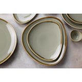 Olympia Kiln Triangular Plate Moss 280mm (Pack of 4)