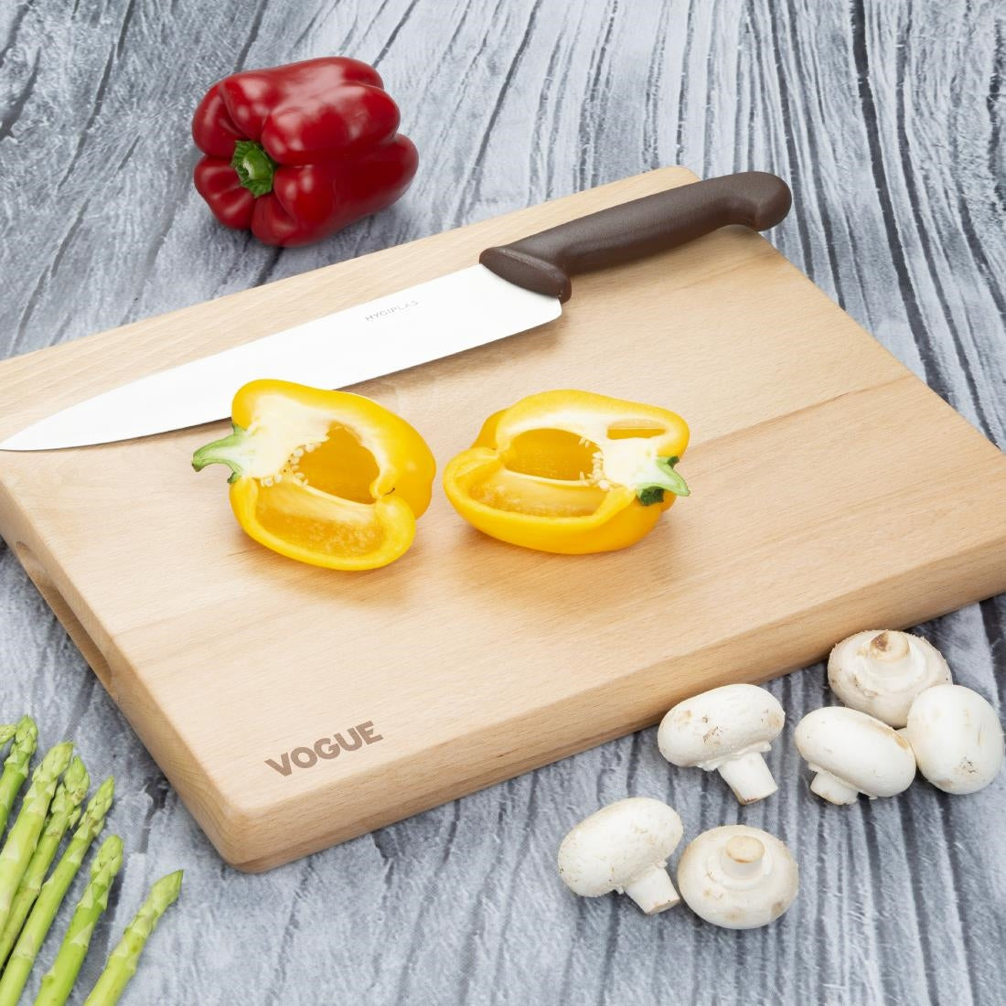 Vogue Beech Chopping Board Medium 380x305x30mm