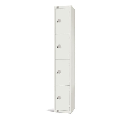 Elite Four Door Manual Combination Locker Locker White