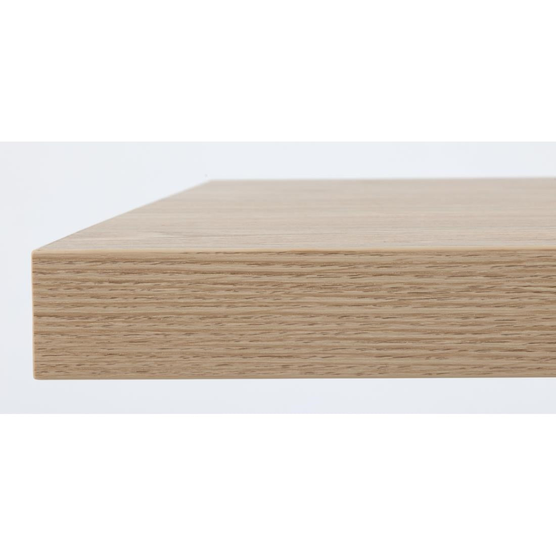 Bolero Pre-drilled Square Tabletop Antique Natural 600mm
