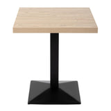 Bolero Pre-drilled Square Tabletop Antique Natural 600mm