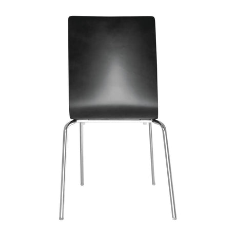 Bolero Black Square Back Side Chair (4 Pack)