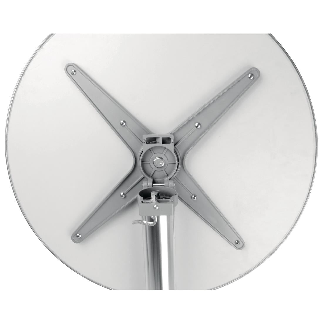 Bolero Round Flip Top Poseur Table Stainless Steel 600mm