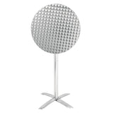 Bolero Round Flip Top Poseur Table Stainless Steel 600mm