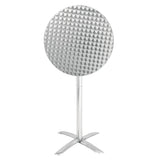 Bolero Round Flip Top Poseur Table Stainless Steel 600mm