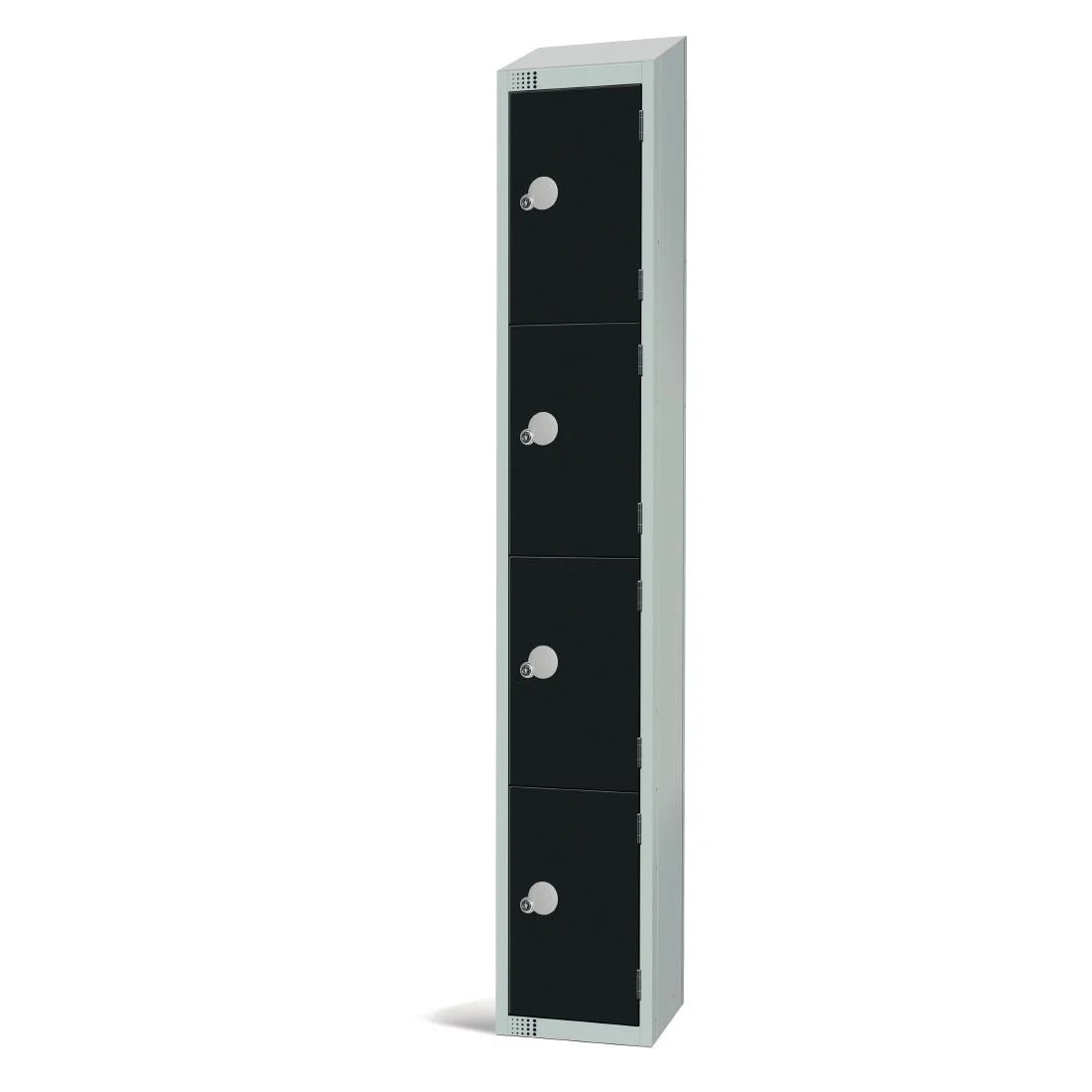 Elite Four Door Manual Combination Locker Locker Black with sloping top