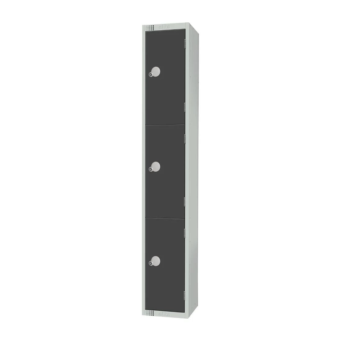 Elite Three Door Manual Combination Locker Locker Graphite Grey