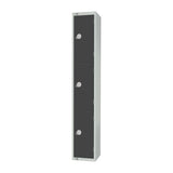 Elite Three Door Manual Combination Locker Locker Graphite Grey