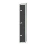 Elite Three Door Manual Combination Locker Locker Graphite Grey