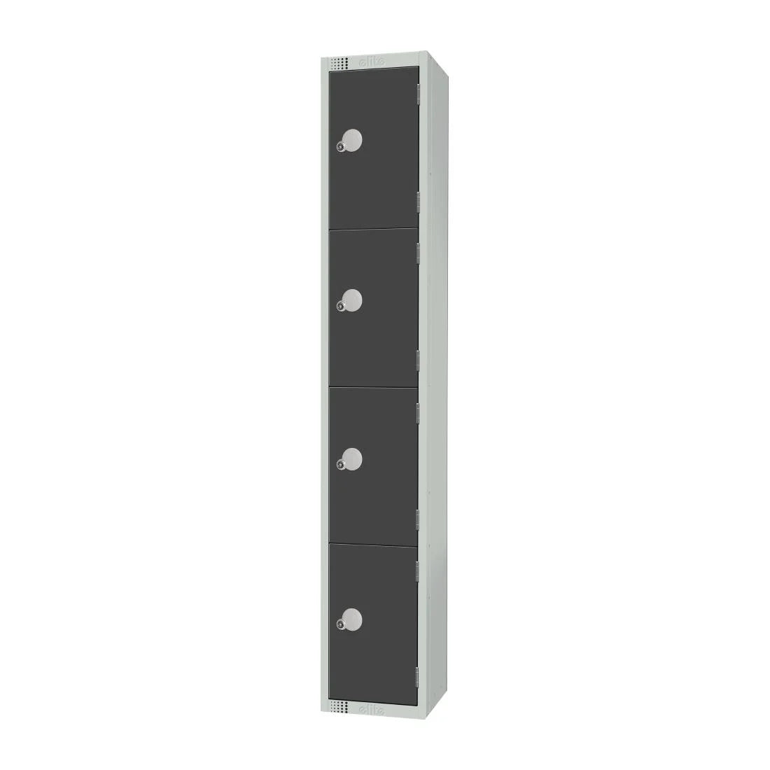 Elite Four Door Coin Return Locker Graphite Grey