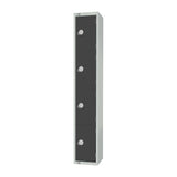 Elite Four Door Coin Return Locker Graphite Grey