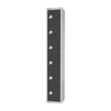Elite Six Door Camlock Locker Graphite Grey