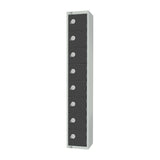 Elite Eight Door Camlock Locker Graphite Grey