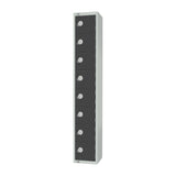 Elite Eight Door Padlock Locker Graphite Grey