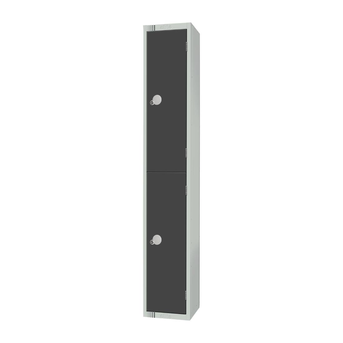 Elite Double Door Manual Combination Locker Locker Graphite Grey
