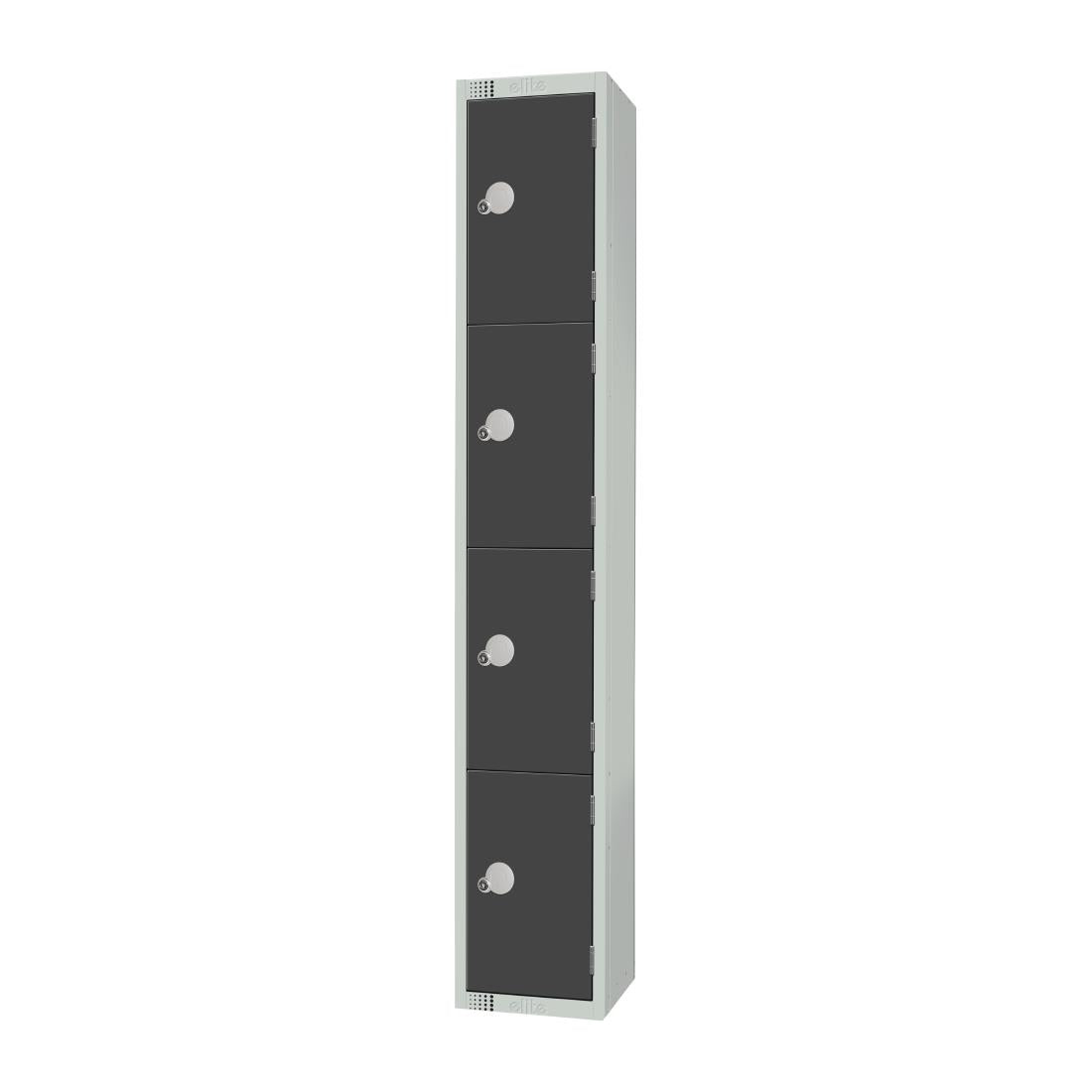 Elite Four Door Camlock Locker Graphite Grey