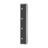 Elite Four Door Coin Return Locker Graphite Grey