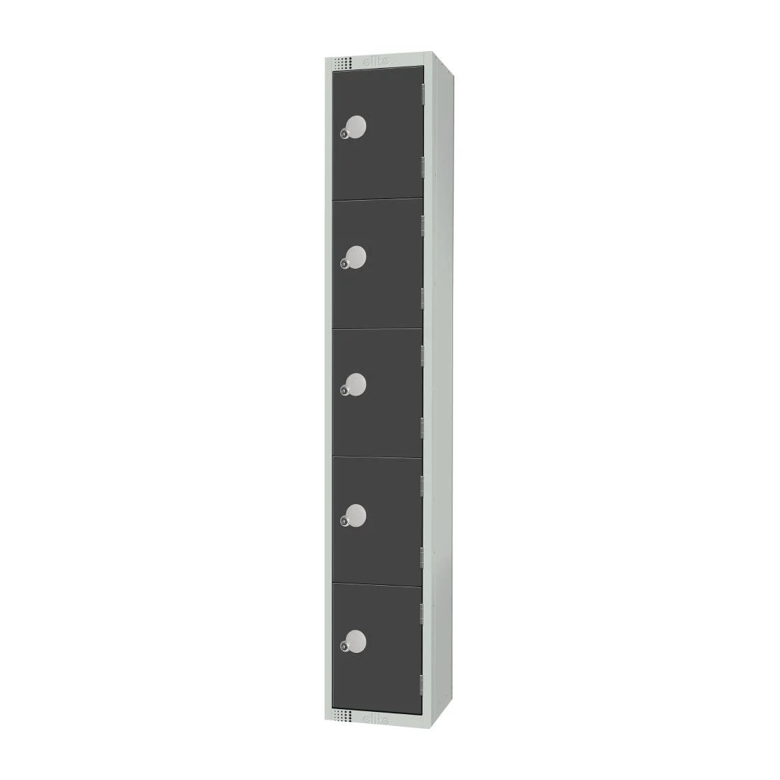 Elite Five Door Coin Return Locker Graphite Grey