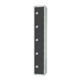 Elite Five Door Manual Combination Locker Locker Graphite Grey