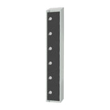 Elite Six Door Coin Return Locker Graphite Grey